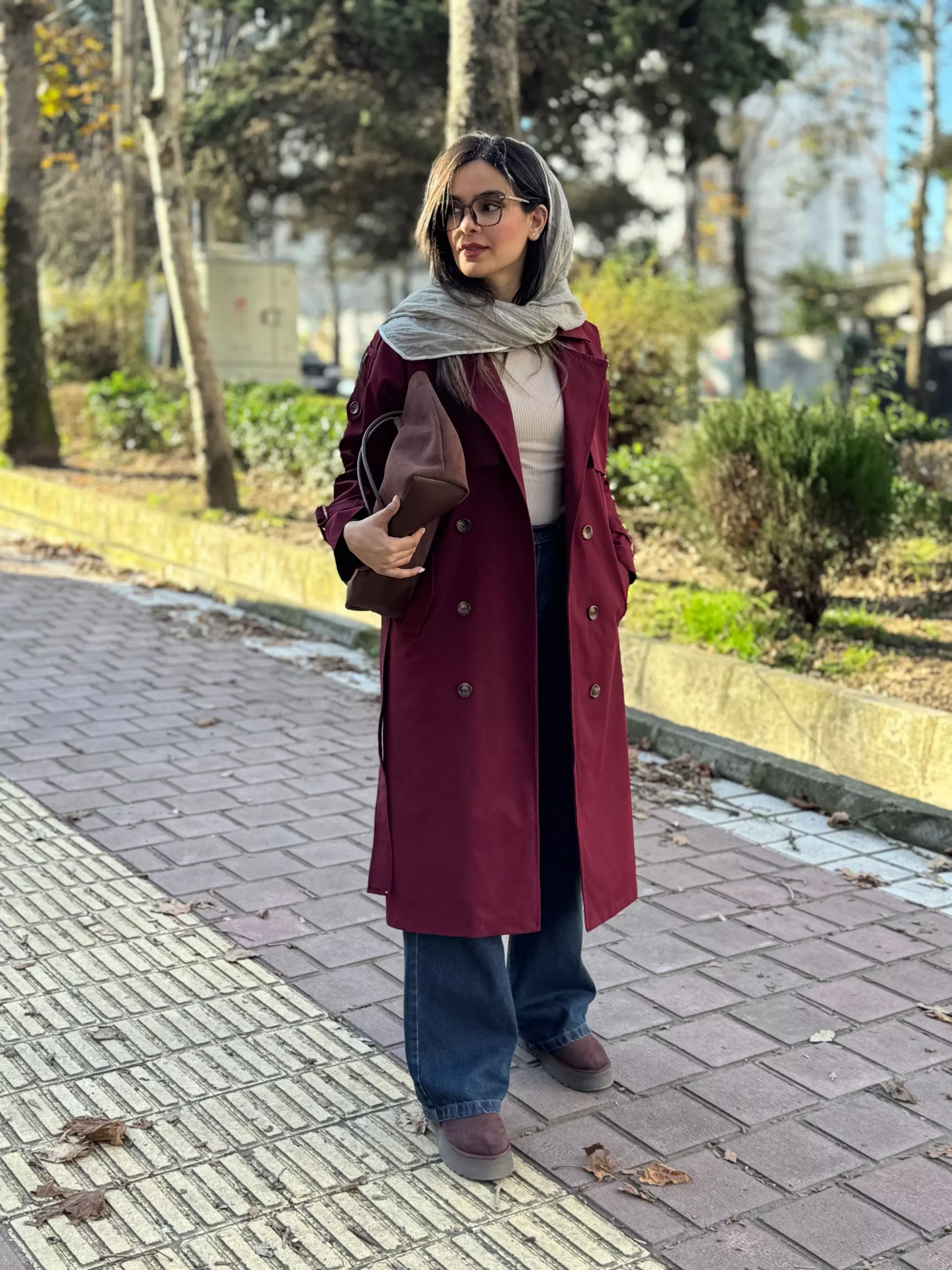 ترنچ کت بارانی آستردار شیدا